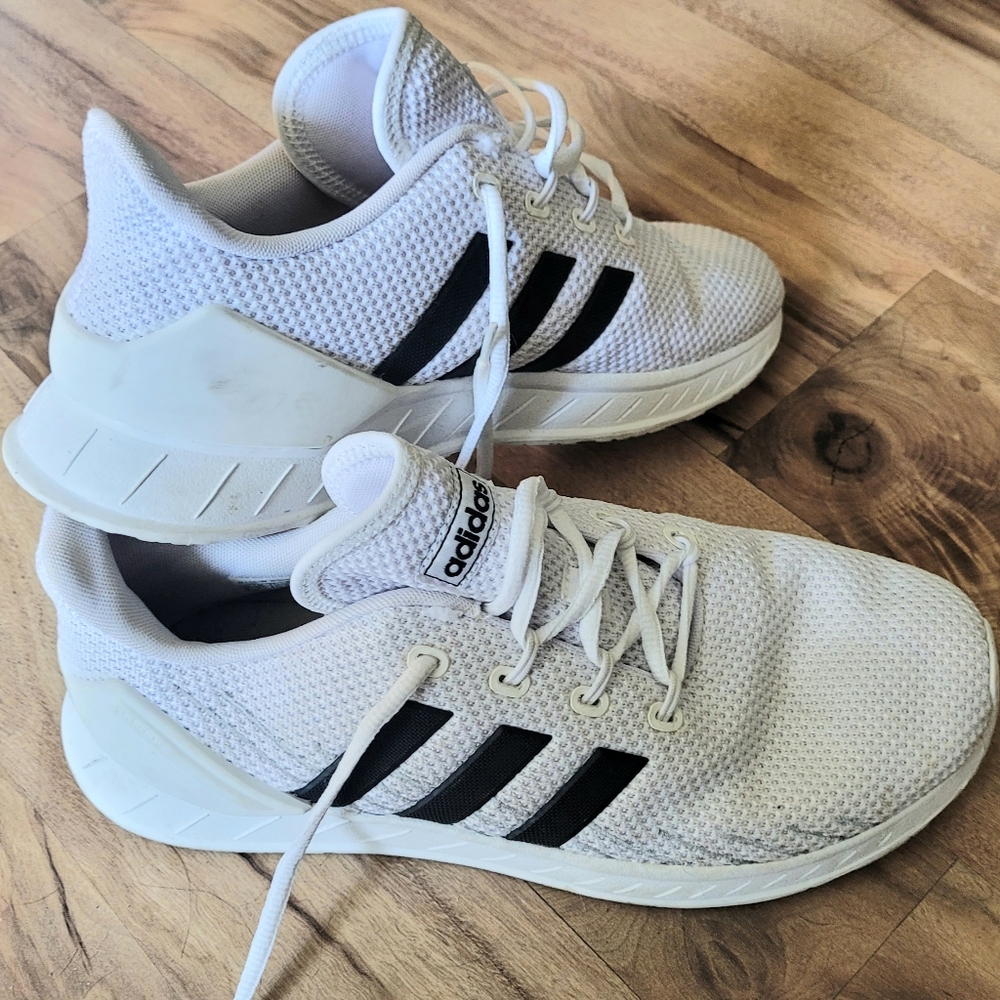 ADIDAS White Running Gym Shoes Size 8